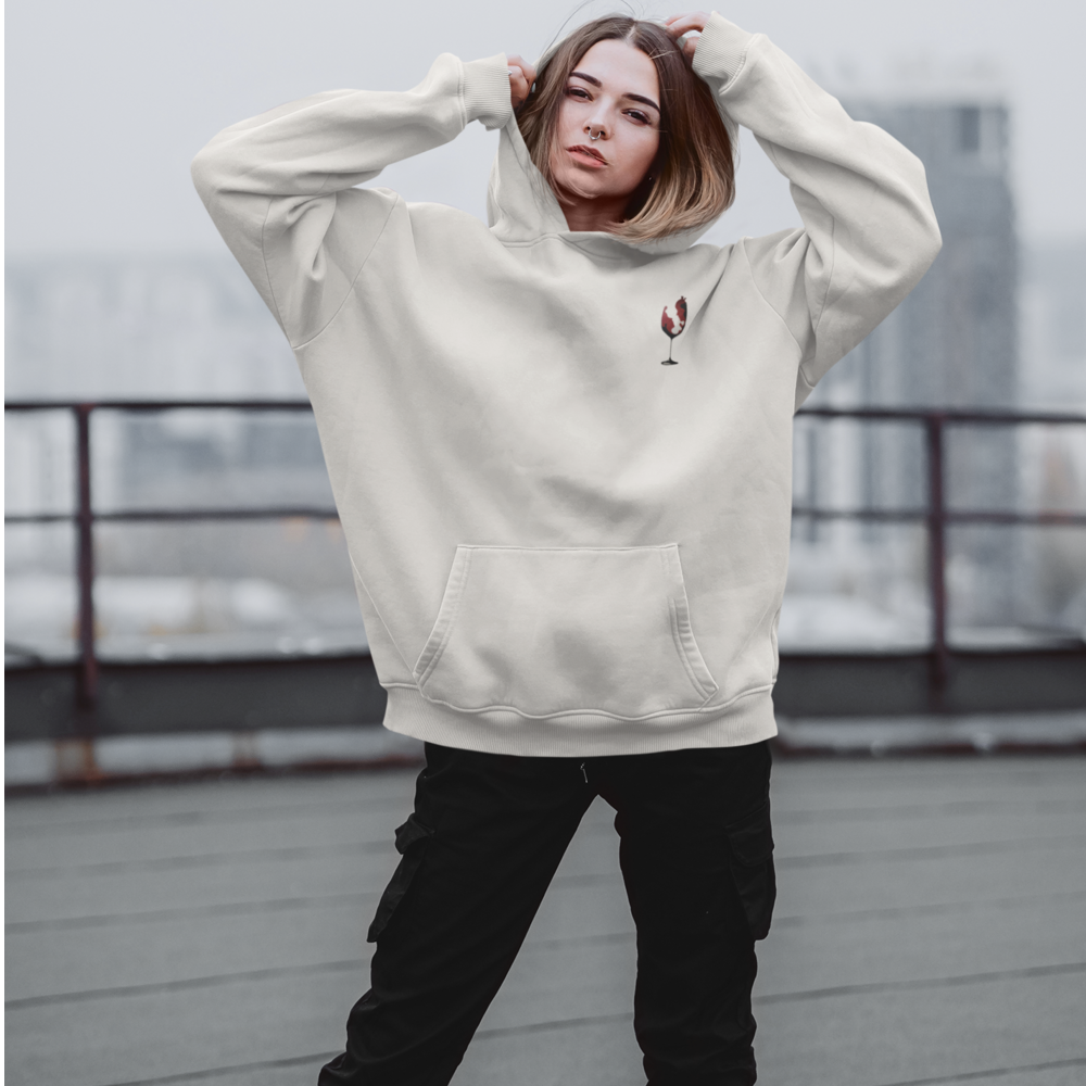 Wine Oversized Hoodie